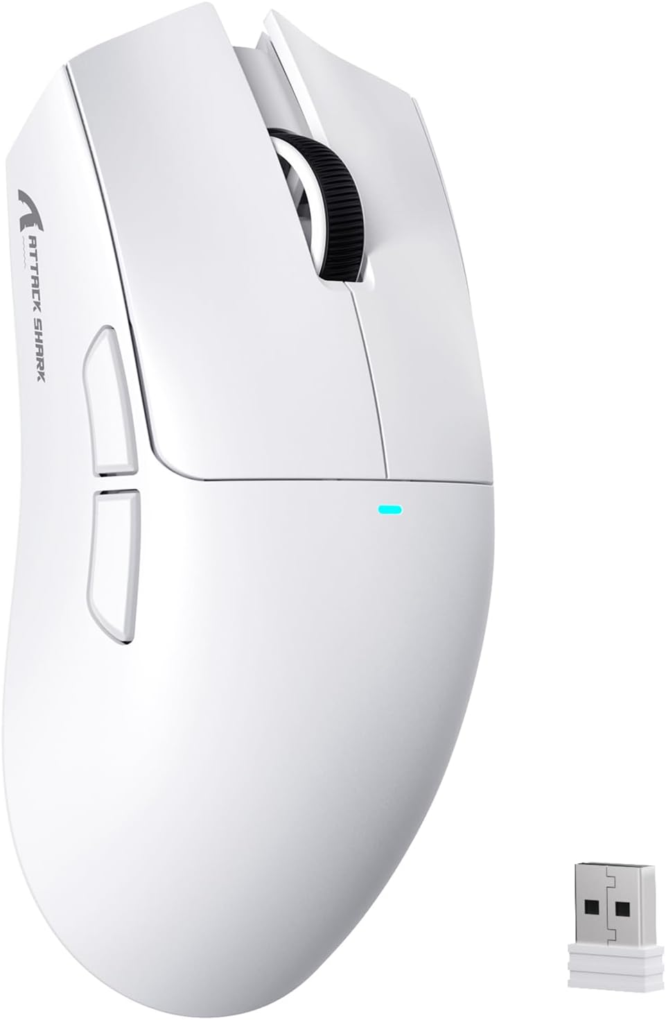 ATTACK SHARK X11SE Wireless Gaming Mouse, 63g Superlight With PixArt PAW3311 Sensor, 22000 DPI, Tri-Mode BT/2.4Ghz/Wired, 1000Hz Polling rate, 300mAh Battery, Dual Driver, for PC/Xbox/PS/Mac (White)