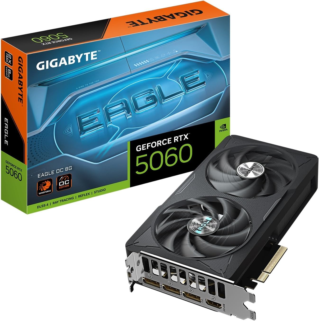 GIGABYTE Radeon RX 9060 XT Gaming 8G — 8GB GDDR6, PCIe 5.0, AMD RDNA 4 Architecture, FidelityFX Super Resolution, Budget 1080p/1440p Gaming