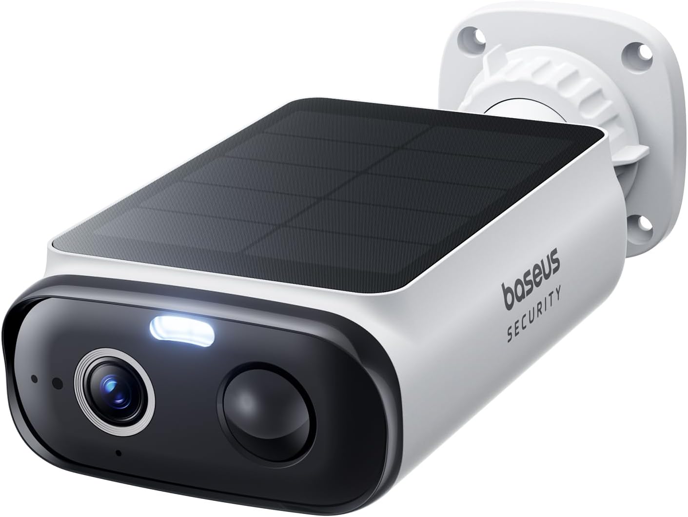 Baseus Security S1 Lite Solocam Outdoor WiFi Surveillance Camera Solar IP67, IP Camera Security Battery 2K 135°, Color Night Vision, No Charge, Human Detection, Compatible with Alexa and Google