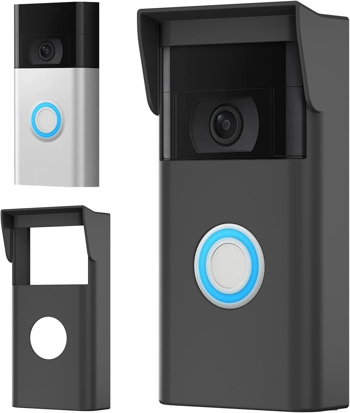 Silicone Case for Ring Doorbell, Compatible with The Ring Video Doorbell 2nd Gen, Protects Your Ring Video Doorbell 2nd Gen from Direct Sunlight, Weather and UV Radiation