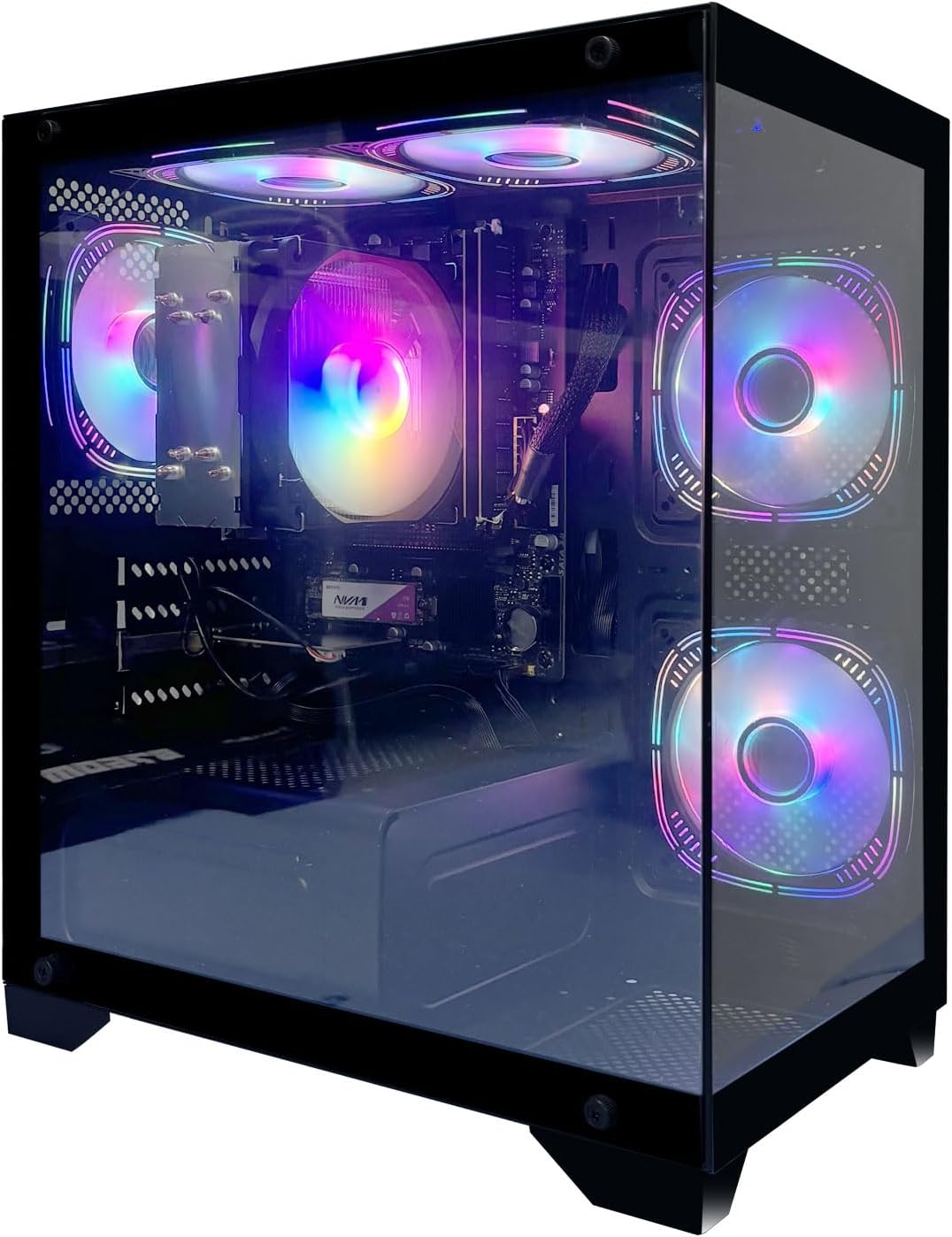 Aftershock Nimbus Mini Gaming PC — AMD Ryzen 7 7700, RTX 5070 12GB, 32GB DDR5 RAM, 1TB SSD, 650W PSU, Compact Tower, Windows 11
