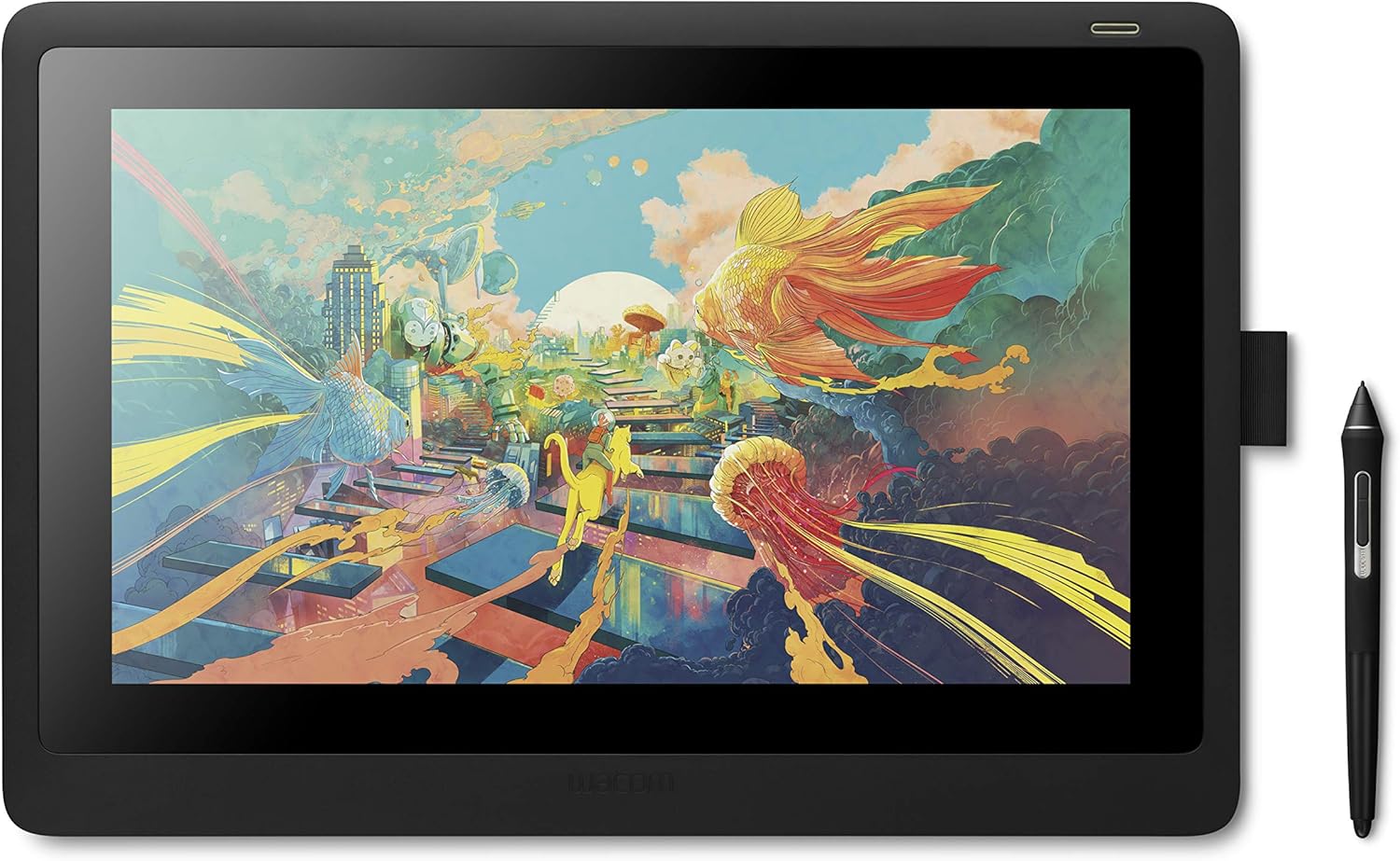 Wacom Cintiq 16 (2025 Edition) — 2.5K Creative Pen Display, Pro Pen 3, Anti-Glare Glass, Folding Stand, USB-C