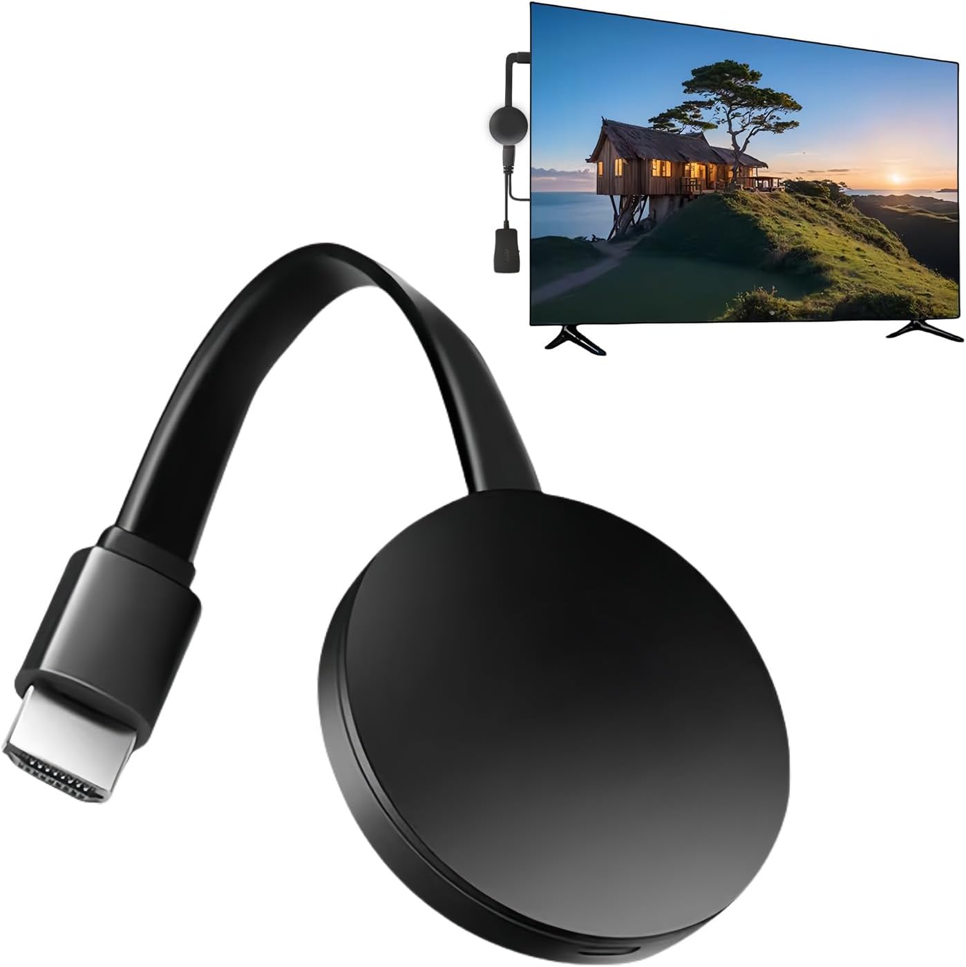 Wireless HDMI Dongle TV, 1080P Wireless Display Adapter HDMI Bluetooth Stick for Miracast/Airplay/iOS/Android/Mac/Windows/PC Monitor TV Stick Screen Mirroring