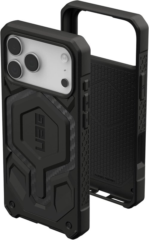 UAG Monarch Pro iPhone 17 Pro MAX - Carbon Fiber, case Cover MagSafe Compatible, Apple iPhone Protector, Urban Armor Gear