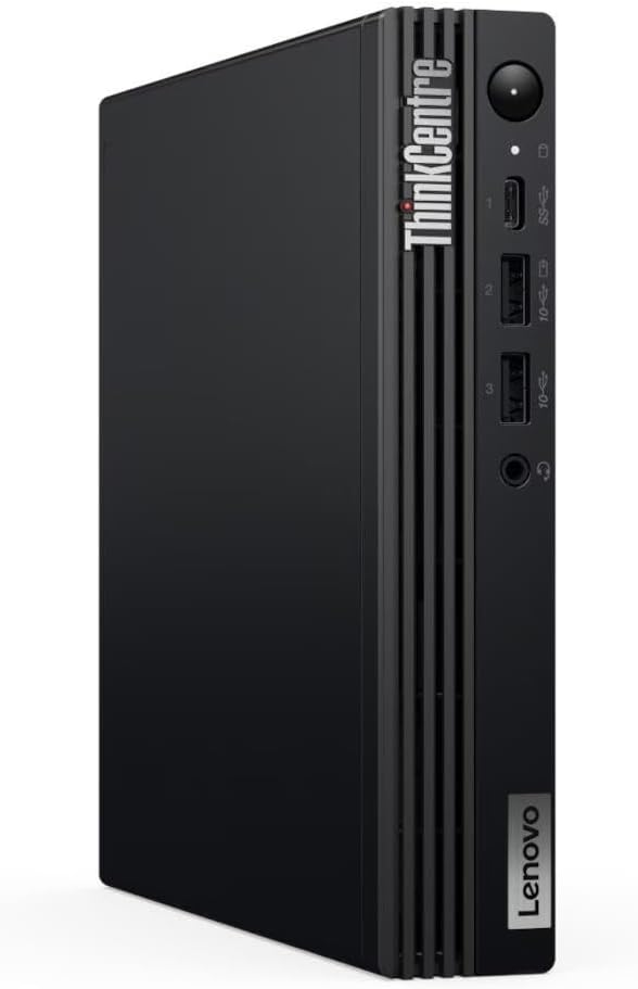 Lenovo ThinkCentre M70q Gen 5 Tiny Business Desktop PC, i5-14400T Processor, 16GB RAM, 512GB SSD, Windows 11 Pro, Durable & Compact, Space-Saving, Keyboard & Mouse Included.