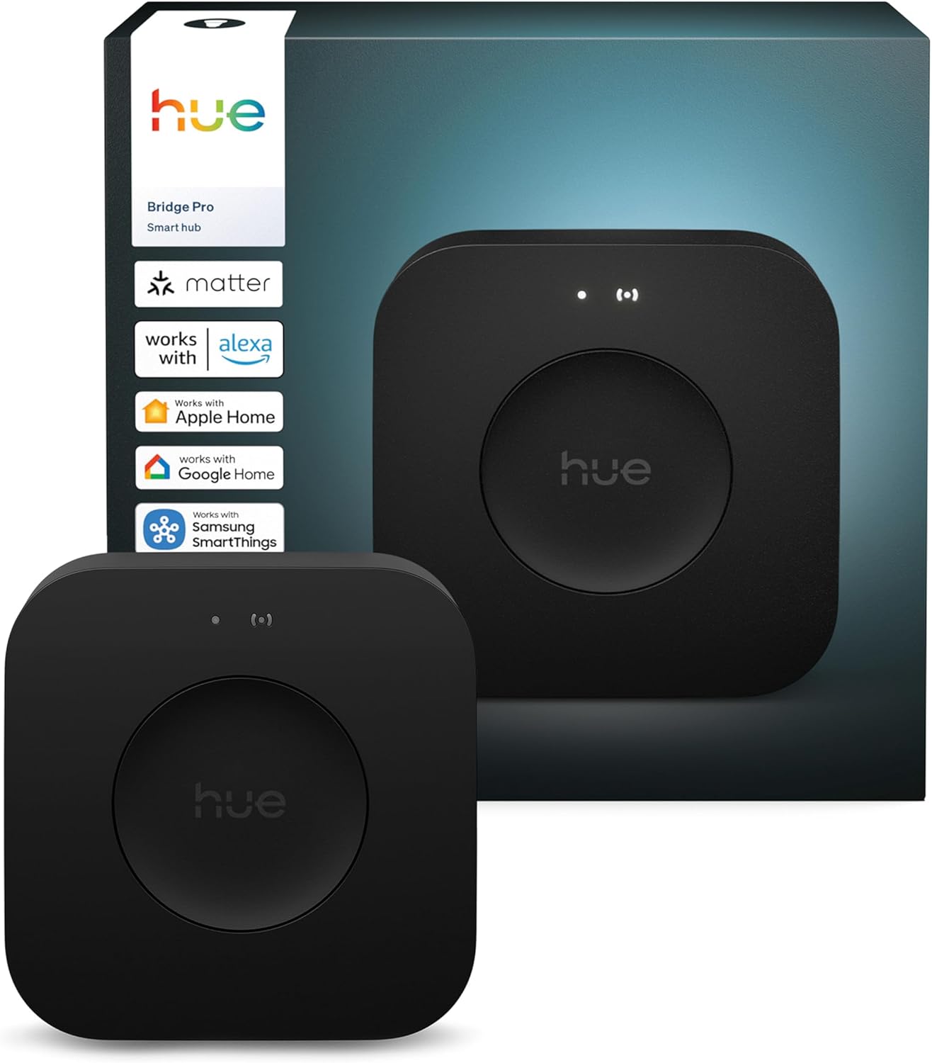 Philips Hue Bridge Pro, Smart Light Hub, Wireless, Advanced Encryption, Supports 150+ Lights and 50+ Accessories, Works with Apple Home, Amazon Alexa, Google Assistant, Samsung SmartThings