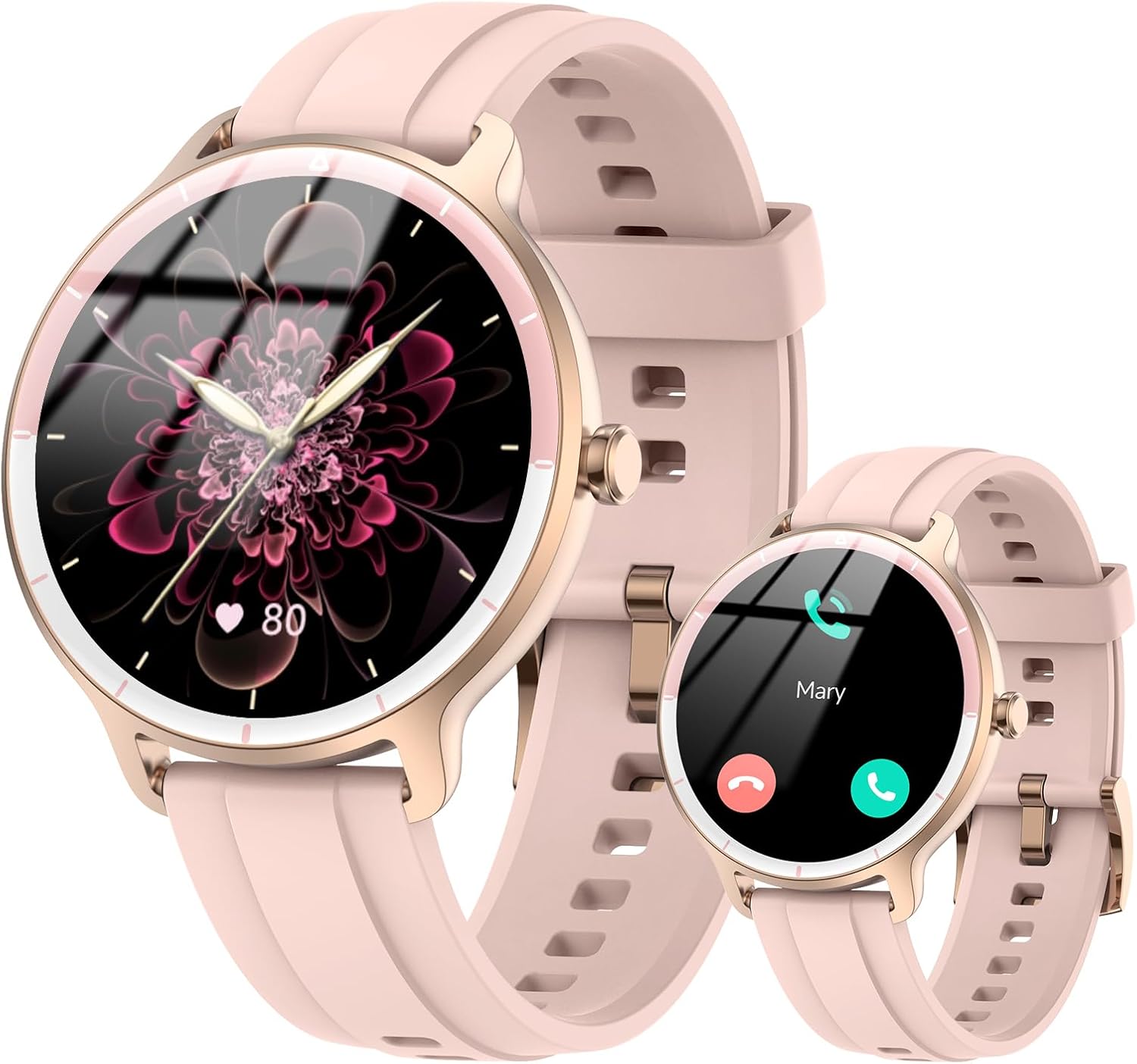 Smart Watch for Women Men (Answer/Make Calls), Smartwatches Built-in AI Voice, 1.27" HD Touch Fitness Watch With Heart Rate/Sleep/Step/SpO2 Monitor, 100+ Sports Modes & IP68 Waterproof for Android iOS