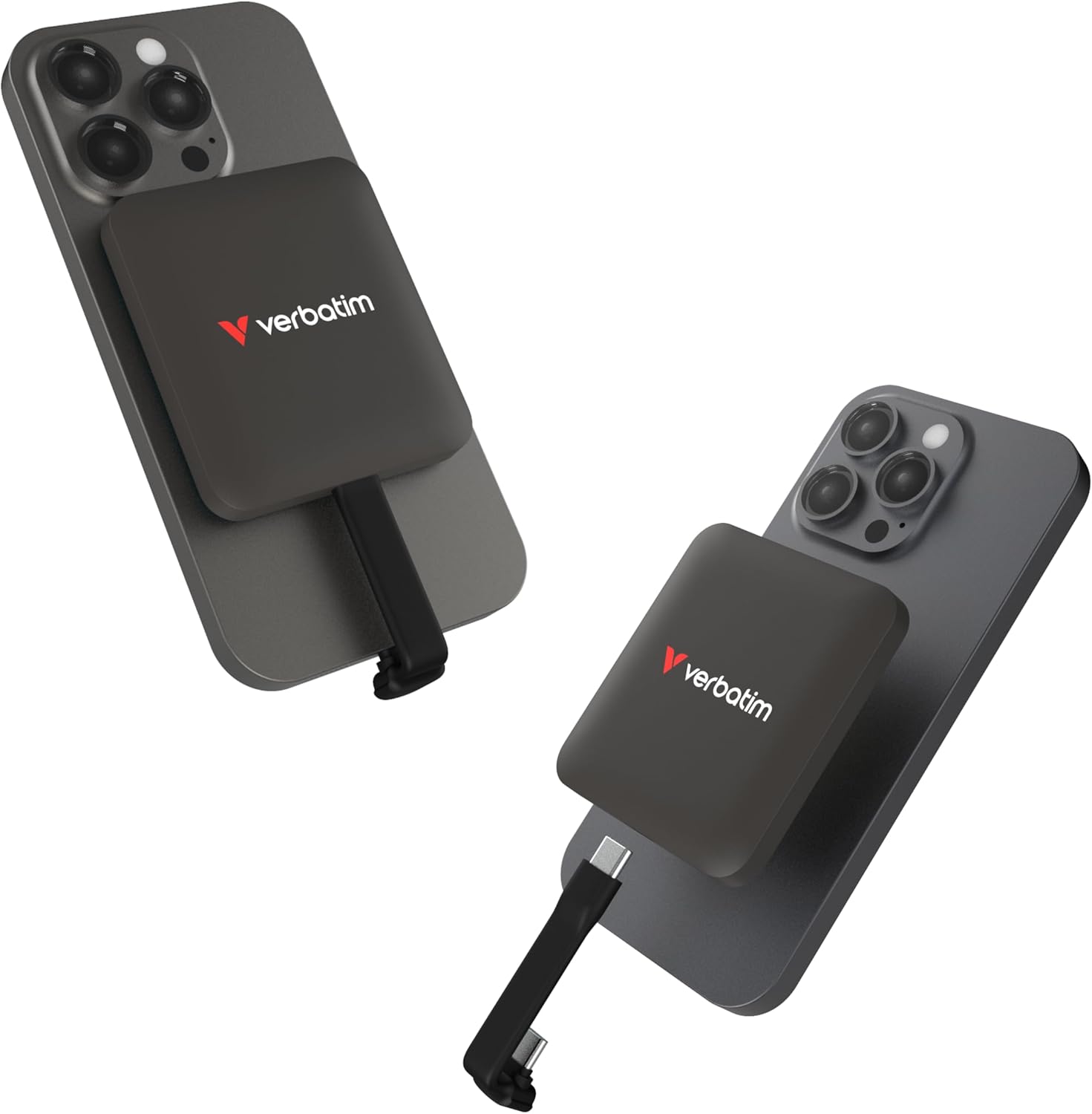 Verbatim Snapback SSD 512GB, External SSD, USB 3.2 Gen 2x2, up to 1900MB/s Read & 1800MB/s Write, Portable External Hard Drive with 20 cm USB-C Cable, for iPhone, Android, PC & Mac, Mocha Metallic