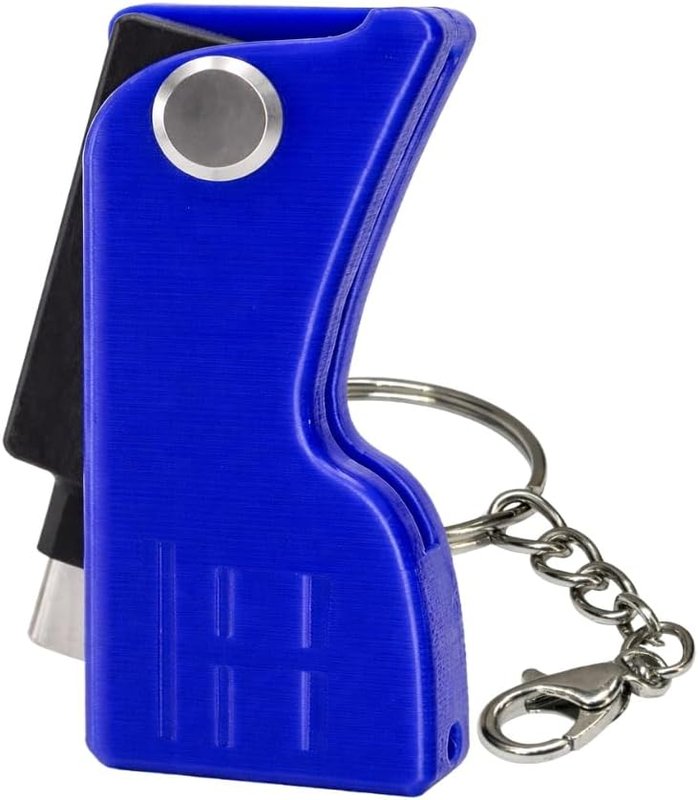 Yubikey Protective Case with Keychain and Adapters | Compatible with YubiKey 5 NFC and 5C NFC | Bumper Protection | Yubico Case | Cover | Case (Security Key Not Included, Blue, Without Adapter