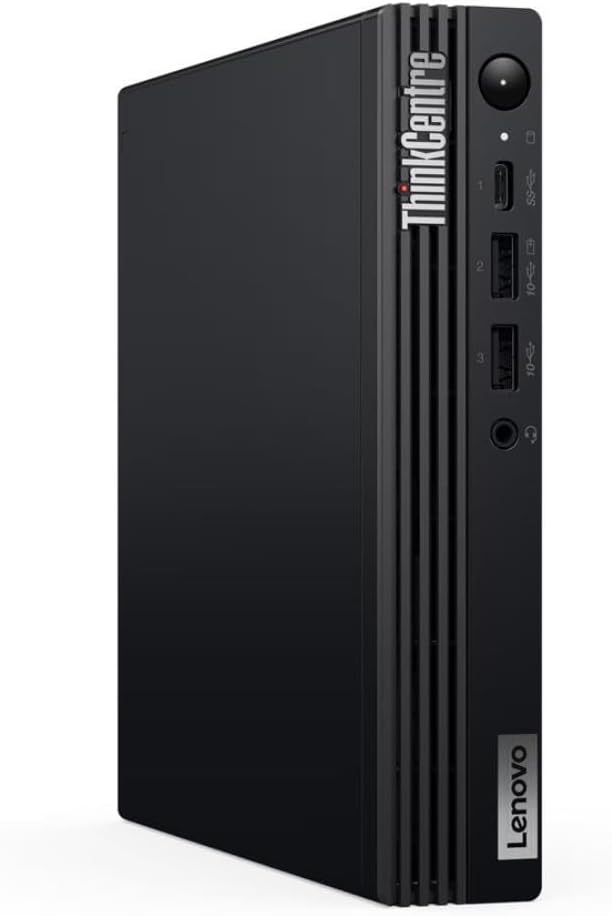 Lenovo ThinkCentre M70q Gen 5 Tiny Business Desktop PC, i7-14700T Processor, 32GB RAM, 1TB SSD, Windows 11 Pro, Durable & Compact, Space-Saving, Keyboard & Mouse Included.