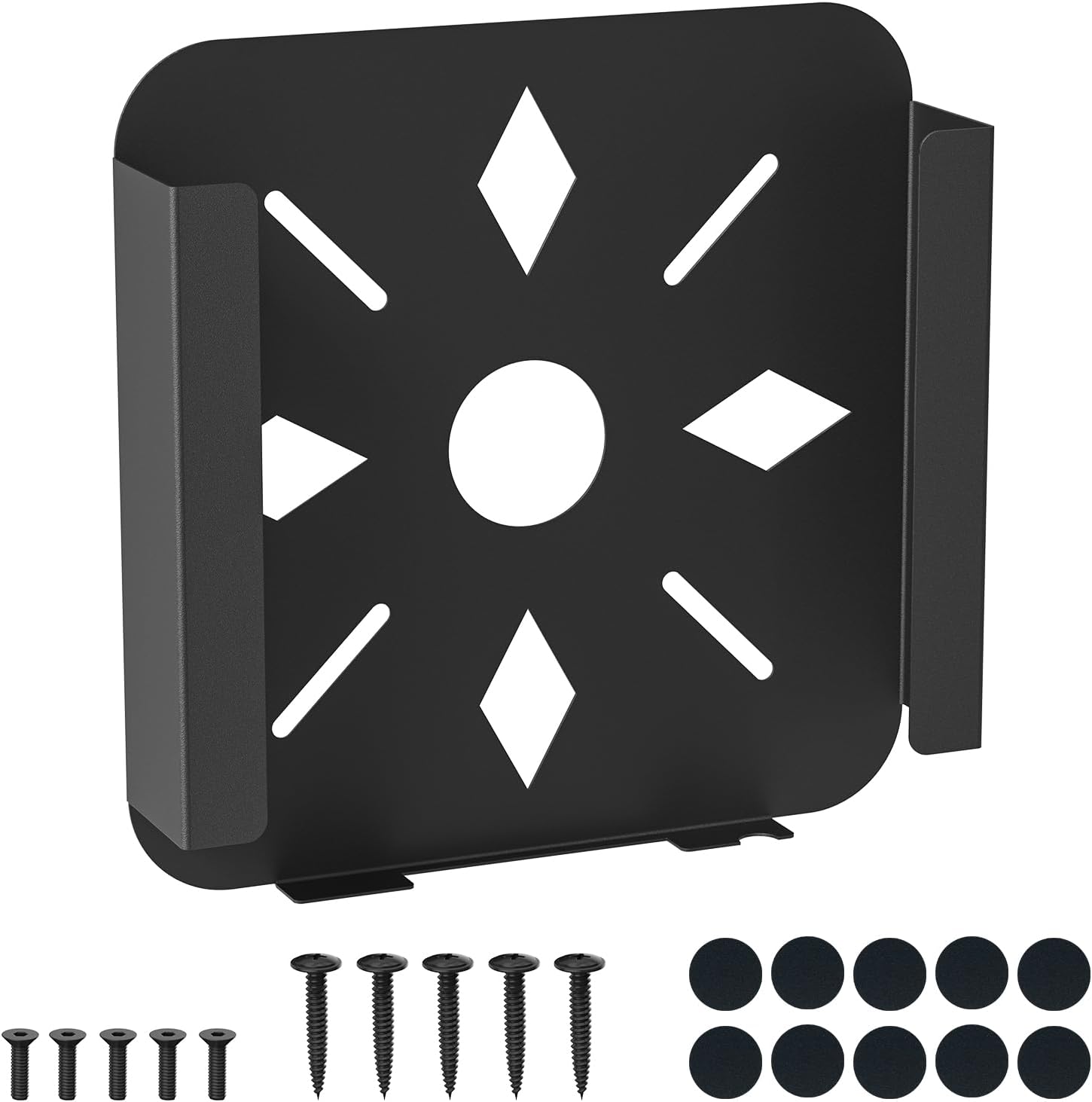 Mac mini VESA Mount Bracket Behind Monitor for Mac mini 2011 to 2023 M2 Pro Wall Mount Stand Heat Dissipation Scratch Resistant Wall Mount Multiple Installation Options