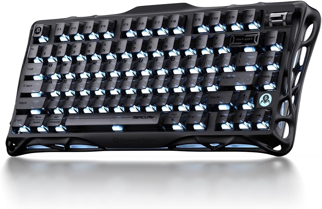 GravaStar Mercury K1 Wireless Mechanical Gaming Keyboard_Stealth Black