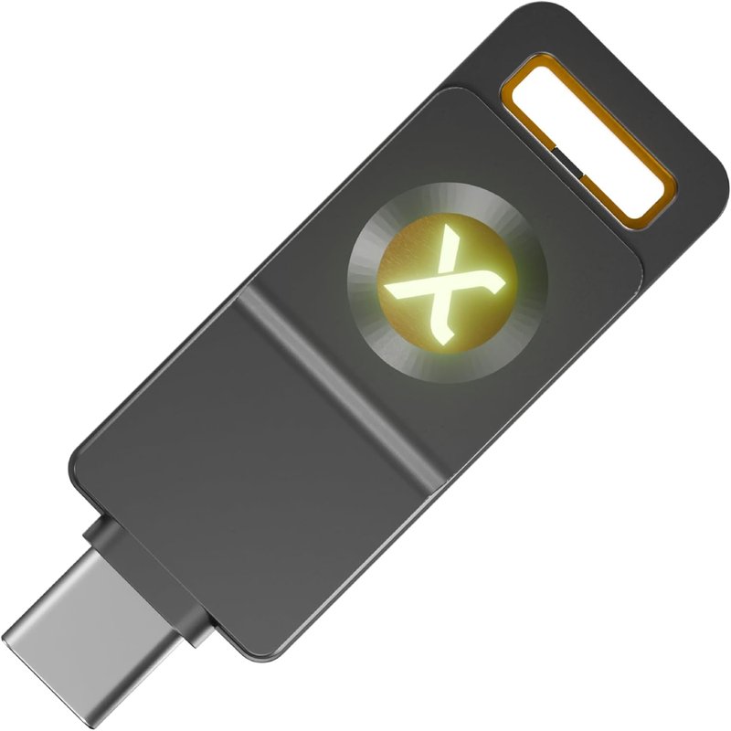 SecuX PUFido Drive Clife Key USB C Security Key with PUF Technology and Built-in Flash Drive, FIDO2 U2F Certified Hardware, Rooted, Unclonable Security for Passwordless