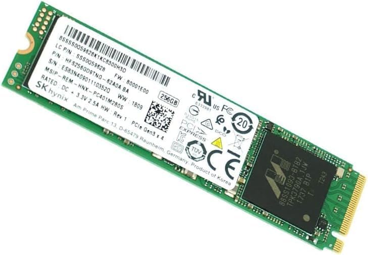 SK Hynix PC401 256GB M.2 NVMe SSD - Health Test 90%+ (Renewed)
